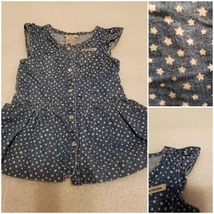BABY GIRL CALVIN KLEIN STARS SPANGLED DENIM DRESS